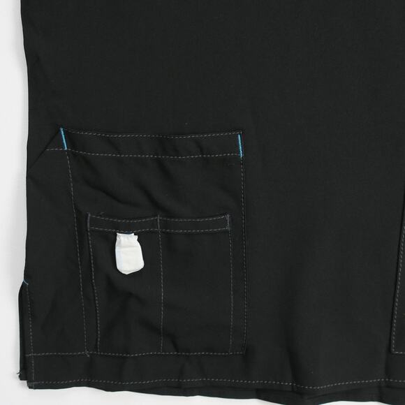 Carhartt Force Women’s Scrub Top Small Black Modern Fit V-Neck Stretch Rugged - Picture 4 of 13